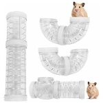 8 pcs jouet de tunnel de tube de hamster de 5. 5 cm de diam�tre, jouet de tunnel de connexion de hamster ...