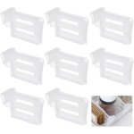 8 pcs s�parateurs et organisateurs de r�frig�rateur, diviseurs de rangement pour porte lat�rale, �tag�res ...