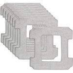 8 pices applicable  pour ecovacs winbot w1 pro / w1 / w2 omni / w2 serpillre rechange kit, microfibre ...