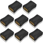 8 pices coupleur hdmi femelle, adaptateur de connecteur hdmi femelle  femelle, rallonge de cble hdmi ...
