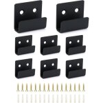 8 pi�ces crochets mural robustes avec vis, support robuste en acier inoxydable pour afficher les carreaux ...