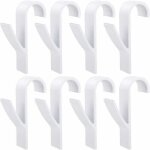 8 pi�ces crochet radiateur, crochet radiateur s�che serviette, crochet pour radiateurs plastique blanc, ...