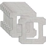 8 pices pour ecovacs winbot w1 pro / w1 / w2 omni / w2 serpillre rechange kit, microfibre lingette ...