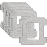 8 pi�ces pour ecovacs winbot w1 pro / w1 / w2 omni / w2 serpill�re rechange kit, microfibre lingette ...