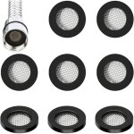 8 pi�ces joint en acier inoxydable rondelle en caoutchouc, filet filtre en acier inoxydable joint, rondelle ...