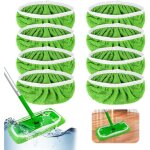 8 pices lingettes rutilisable pour swiffer, balai spray serpillires en microfibre lavable nettoyer ...