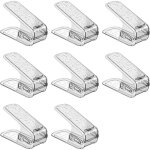 8 pi�ces range chaussures gain de place, support � chaussures r�glables, support pour empiler les chaussures, ...