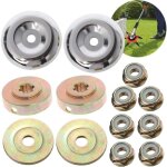 8 pi�cest�te de d�broussailleuse universelle accessoires avec 5 pi�ces ecrous de fixation t�te de coupe ...