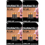 8 x duracell n / lr1 e90 (4 ampoules de 2 batteries) 8 piles 8