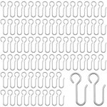 80 pi�ces crochets agrafes pour rideaux, crochets rideaux rail, crochets pour rideaux en zinc � usage ...