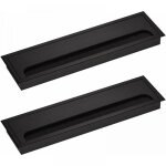 80x 200mm cache - c�bles rectangulaire pour bureaux encastr�s organisateur de c�bles pour meubles 2 x ...