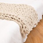 80x100, beige plaid tricot grosse maille plaid grosse maille plaid tricot couverture de canap en laine ...