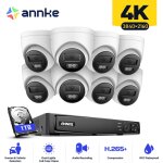 8ch kit de vidosurveillance nvr 88mp camras tourelle camra accs distance ip67 systme camra surveillance ...