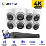 8ch kit de vidosurveillance nvr 88mp camras tourelle camra accs distance ip67 systme camra surveillance ...
