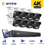 8ch kit de vidosurveillance poe nvr 88mp camras intelligent double lumire alertes mouvement scurit ...
