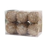 8cm / 6pcs perle diamant paillettes boule de no�l cas maison magasin vacances f�te pendentifs sapin d�coration ...