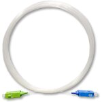 8m cble fibre optique sc / apc  sc / upc invisible / transparent pour freebox, fibre optique monomode ...