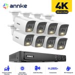 8mp poe kit camra de surveillance extrieure avec 8 camras, alarme e - mail, accs distance - annke ...