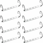 8pcs cintre multiple porte - manteaux, porte cintres gain de place pour dressing, organisateur de cintre ...