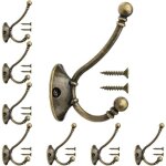 8pcs patre porte manteau murale vintage crochet de porte mtal crochet de manteau rtro avec 16pcs vis ...