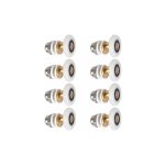8x galet rouleau roulette roue porte de douche coulissant salle de bain 19mm haut bas