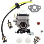 9 en 1 carburateur pour moteur de d�broussailleuse 52cc 49cc 43cc, kit carbu + joint + pompe d'amor�age ...