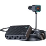 9 en 1 usb c chargeur allume cigare usb type c chargeur de voiture, 171w avec 3 prise 12v / 24v allume ...