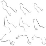 9 pcs clips de fixation d'ampoules phares en acier inoxydable, compatible avec h1 h3 h4 h7