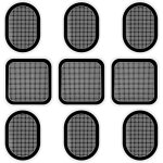 9 pices lectrode de ceinture, compatible avec abs series, 3 sets replacement pads lectrode de rechange ...