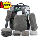9 pi�ces outils professionnels nettoyage de voiture, voiture chiffons de nettoyage automobile set, wash ...