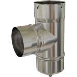 T� 90� avec tampon de purge - pour tubage flexible 180 mm - femelle