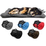 90 x 60 cm lit pour chien pliable gris imperm�able, facile � nettoyer, coussin pour chien en tissu oxford ...