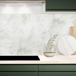 Lot de 2 cr�dences alu l120xh 50cm marbre vert 99deco