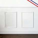 99dco - kit de 2 moulures murales en pin des landes - antoinette d - 100% pefc - prt  coller et peindre ...