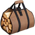 Coavas - 99x45. 7cm toile sac à bûche cheminée sac de chauffage imperméable transporteur de bois extérieur ... Coavas - 99x45. 7cm toile sac à bûche cheminée sac de chauffage imperméable transporteur de bois extérieur ...