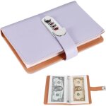 A6 planificateur budget verrouillable, livret d'�pargne avec 100 compartiments, planificateur budget ...