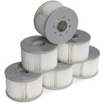 Lot de 6 filtres pour spas gonflables mspa v2. 106cm ? 6 cartouches filtrantes de remplacement pour ...
