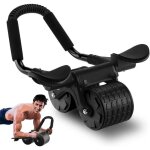 Ab roller wheel mit auto rebound, ab wheel bauchrad ellenbogenst�tze, ab roller rebound matte knie m�nner ...