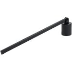 Abat - jour noir �l�gant en acier inoxydable, s�r et styl�, convenant � tous types de bougies.