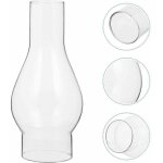 Abat - jour en verre transparent - pour lampe � huile - chemin�e en verre de lampe � p�trole - abat - ...
