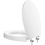 Abattant de toilette avec fermeture amortie, abattant en forme de o avec syst�me de d�montage rapide ...