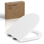 Abattant wc aquawise forme d aquawise - r�sine de haute qualit� effet c�ramique - abattant d�clipsable ...