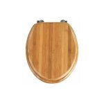 Xvx - abattant wc bois bambou, abattant wc avec fixation acier inox, lunette wc résistante et facile ... Xvx - abattant wc bois bambou, abattant wc avec fixation acier inox, lunette wc résistante et facile ...