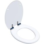 Abattant wc bois double blanc frein de chute meaban 2 - bemis sas