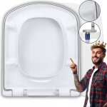 Abattant wc pour deante anemon ? frein de chute, d�clipsable, duroplast rigide