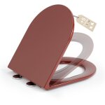 Abattant wc fixation par le haut - aquawise forme d en duroplast - syst�me de montage rapide - d�clipsable ...