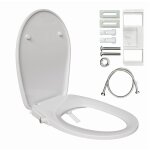Abattant de wc avec fonction bidet, embout de bidet, sans raccordement �lectrique, couvercle de toilette ...