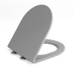 Abattant wc forme d allong�, design moderne en thermodur - fermeture silencieuse soft - close abattant ...