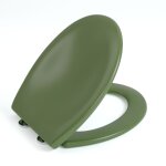 Abattant wc avec frein de chute aquawise, cuvette toilette avec fixation inox, installation facile, thermoplas ...