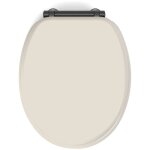 Abattant wc frein de chute design beige 38x48 cm
